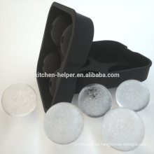 Cubo de hielo de silicona cubo de hielo cubo fabricante de silicona negro bolas de hielo molde